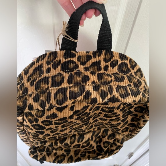 NWT Lucy & Yak Kellie Skater Corduroy Backpack in Leopard Print - Picture 9 of 16